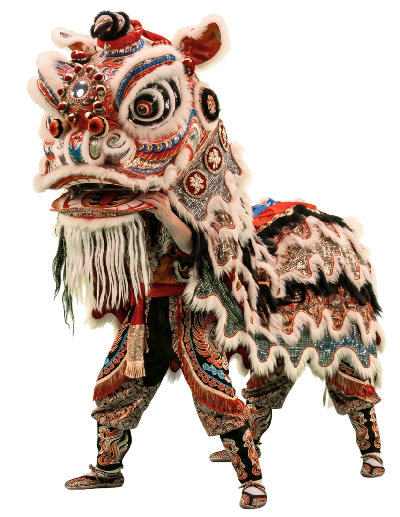 Leon de la danza tradicional China, la danza de león